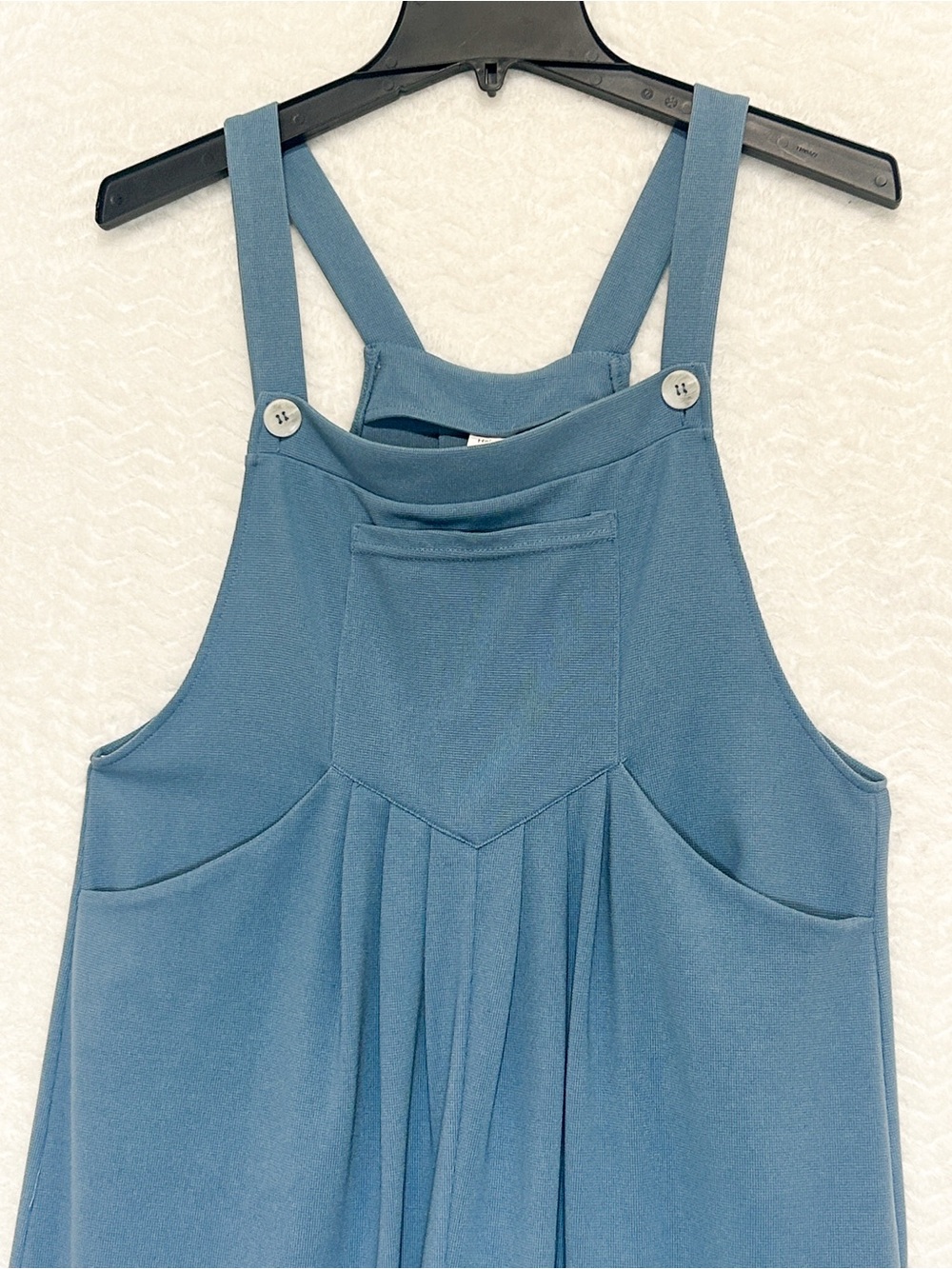Halara Jumpsuit Medium Blue Casual Athleisure Lounge Relaxed Comfy Minimalist - Picture 3 of 11